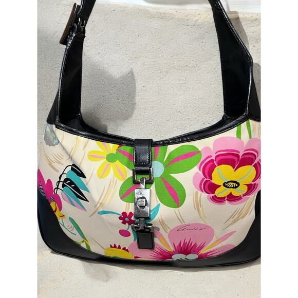 Vintage Gucci 001 – 3306 Flora Jackie Hobo Bag - Picture 9 of 16